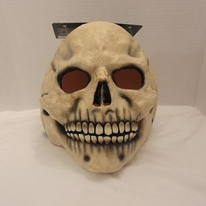 Spirit Halloween Latex Bone Skull Mask, Brand New